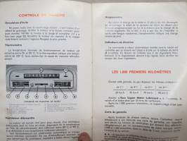 Peugeot 404 Notice d´entretien -käyttöohjekirja ranskaksi