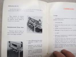 Peugeot 404 Notice d´entretien -käyttöohjekirja ranskaksi