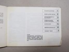 Mazda 626 Diesel käyttöohjekirja