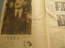 Suomen Kuvalehti 1945 nr 32, ilm. 11.8.1945 elokuu 1945 ajankuvaa. (kansikuva Maarit ja pikku-Uula) Sarvilinna, Lypertö esitellään.