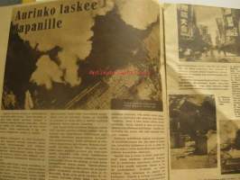 Suomen Kuvalehti 1945 nr 32, ilm. 11.8.1945 elokuu 1945 ajankuvaa. (kansikuva Maarit ja pikku-Uula) Sarvilinna, Lypertö esitellään.
