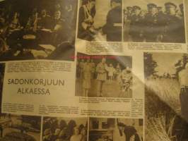 Suomen Kuvalehti 1945 nr 32, ilm. 11.8.1945 elokuu 1945 ajankuvaa. (kansikuva Maarit ja pikku-Uula) Sarvilinna, Lypertö esitellään.
