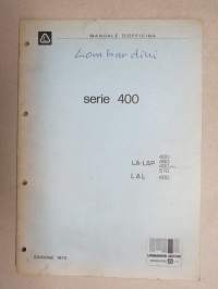Lombardini Motori serie 400 LA-LAP 400, 490, 490SIN, 510 - LAL 400 Manuale D´officina - shop manual in italian / korjaamokäsikirja italiaksi