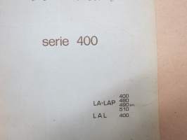 Lombardini Motori serie 400 LA-LAP 400, 490, 490SIN, 510 - LAL 400 Manuale D´officina - shop manual in italian / korjaamokäsikirja italiaksi