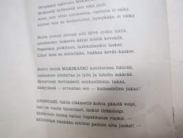 Pikku paloja pikkujouluna - kirjoittanut Luukkos-Kalle (oik. Kaarlo Luukkonen) - kustantamon / kirjapainon henkilökunnan riimikronikka v. 1929 - MKL pikkujoulujuhla