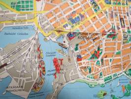 Helsinki piirroskartta - piirrokset Tauno Torpo
