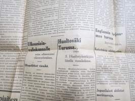 Suomen Sosialidemokraatti 1937 nr 212, Kiina nousee, Espanjassa hiljaista - Sittenkin Francon lentäjiä - Pommit saksalaisia, Höyrylaiva &quot;Rigel&quot; salakuljetustavaraa