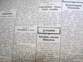 Keskisuomalainen 14.6.1918 -sanomalehti