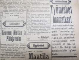Keskisuomalainen 14.6.1918 -sanomalehti
