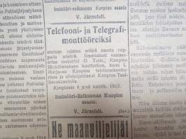 Savo (Kuopio) 6.4.1918 -sanomalehti