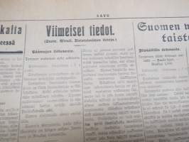 Savo (Kuopio) 6.4.1918 -sanomalehti
