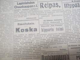 Savo (Kuopio) 6.4.1918 -sanomalehti