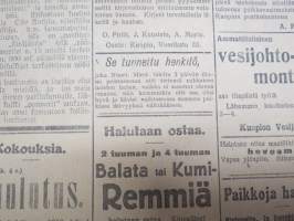 Savo (Kuopio) 6.4.1918 -sanomalehti
