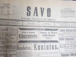 Savo (Kuopio) 18.6.1918 -sanomalehti