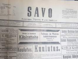 Savo (Kuopio) 18.6.1918 -sanomalehti