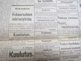 Savo (Kuopio) 18.6.1918 -sanomalehti