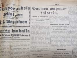 Savo (Kuopio) 25.5.1918 -sanomalehti