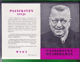 Kirjamainos - Paasikiven muistelmia- Muistelmia sortovuosilta/Toimintani Moskovassa ja Suomessa 1939 - 41