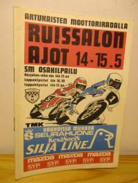 45. Ruissalon ajot Turku Artukainen 14-15.5.1983 - käsiohjelma