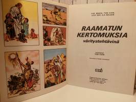 Raamatun kertomuksia väritystehtävinä