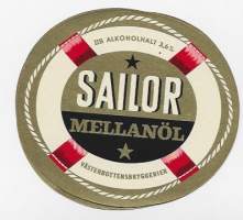 Sailor mellanöl / Västerbottensbryggerier  -  olutetiketti