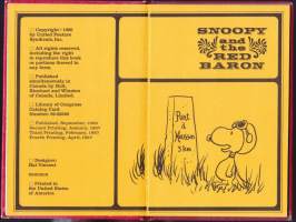 Snoopy And The Red Baron, 1967.  Tenavat sarjakuvia englanniksi. Ressu ja Punainen Paroni.