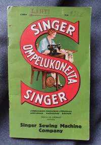 SINGER ompelukoneen osamaksukauppan sopimus vuodelta 1938