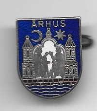 Århus   - lukkoneulamerkki  rintamerkki