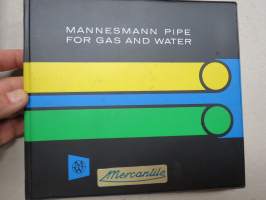 Mannesmannrohre für Gas und Wasser - Mannesmann pipe for gas and water -vesi- ja kaasuputkien teknistä tietoa 3 kirjan sarja 2 kpl saksan- ja 1 kpl englanninkielisiä