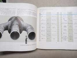 Mannesmannrohre für Gas und Wasser - Mannesmann pipe for gas and water -vesi- ja kaasuputkien teknistä tietoa 3 kirjan sarja 2 kpl saksan- ja 1 kpl englanninkielisiä