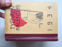 Työväen Kalenteri 1934 (27.), F.E. Sillanpää - Muistelmia &quot;niiltä&quot; (kapina-)-ajoilta, Margariini, valmistus, K Kautsky - Parhaimmiston hävittäminen, Naisten työkodit