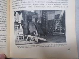 Työväen Kalenteri 1934 (27.), F.E. Sillanpää - Muistelmia &quot;niiltä&quot; (kapina-)-ajoilta, Margariini, valmistus, K Kautsky - Parhaimmiston hävittäminen, Naisten työkodit