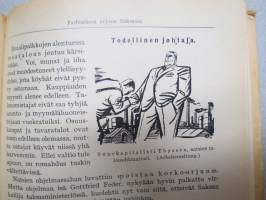 Työväen Kalenteri 1934 (27.), F.E. Sillanpää - Muistelmia &quot;niiltä&quot; (kapina-)-ajoilta, Margariini, valmistus, K Kautsky - Parhaimmiston hävittäminen, Naisten työkodit