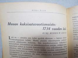 Työväen Kalenteri 1934 (27.), F.E. Sillanpää - Muistelmia &quot;niiltä&quot; (kapina-)-ajoilta, Margariini, valmistus, K Kautsky - Parhaimmiston hävittäminen, Naisten työkodit