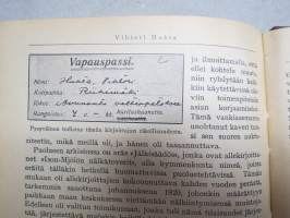 Työväen Kalenteri 1934 (27.), F.E. Sillanpää - Muistelmia &quot;niiltä&quot; (kapina-)-ajoilta, Margariini, valmistus, K Kautsky - Parhaimmiston hävittäminen, Naisten työkodit