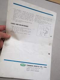 TAS Pump Type PCP-3 Instruction Manual + Spare Parts Illustrations -käyttöohje &amp; varaosakuvasto
