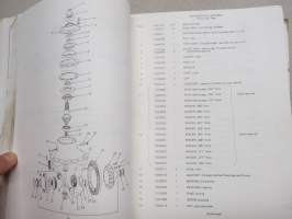 Fiat-Allis 745-B Wheel Loader Parts Catalogue serial nr 94A02901 up -pyöräkuormaaja, varaosaluettelo