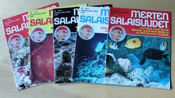 Merten salaisuudet 1977 -  Vuosikerta,  numerot 1-50. Kapteeni Cousteaun mukana maailman merillä ja merten syvyyksissä