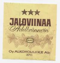 Jaloviinaa  ***   - viinietiketti viinaetiketti