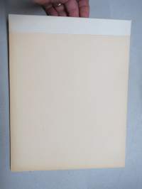 Teollisuus -kirjoituspaperilehtiö 1940-luvulta - Paperituote Oy, Valkeakoski