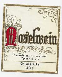 Moselwein  nr 483- viinaetiketti