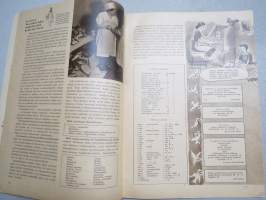 Kotilieden neuvokki Juhlat kodissa 1950 nr 4, sis. mm. seur. artikkelit / kuvat / mainokset; Juhlien suunnittelua ja valmisteluja, Työnjakoa, Aterian suunnittelua,