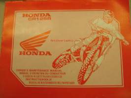 Honda CR 125R owner´s maintenance manual 