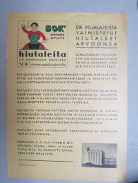 SOK Wiipurin Mylly - SOK eri viljalajeista valmistetut hiutaleet arvoonsa - Kvarn i Viborg, giv spannmålsflingorna den uppskattning de förtjäna -mainos 1930-luku