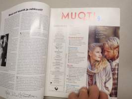 Muoti ja kauneus 1993 nr 9 -muotilehti -mukana kaava-arkki / fashion magazine