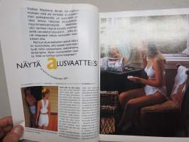 Muoti ja kauneus 1989 nr 6 -muotilehti -mukana kaava-arkki / fashion magazine