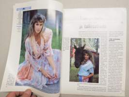Muoti ja kauneus 1989 nr 6 -muotilehti -mukana kaava-arkki / fashion magazine