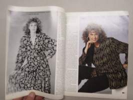 Muoti ja kauneus 1989 nr 9 -muotilehti -mukana kaava-arkki / fashion magazine