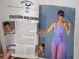 Muoti ja kauneus 1989 nr 9 -muotilehti -mukana kaava-arkki / fashion magazine