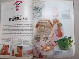 Muoti ja kauneus 1989 nr 7 -muotilehti -mukana kaava-arkki / fashion magazine